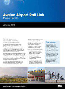 Avalon Airport Rail Link Project Update January 2013
