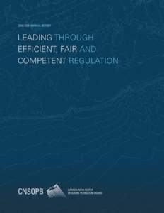 [removed]ANNUAL REPORT  LEADING THROUGH EFFICIENT, FAIR AND COMPETENT REGULATION