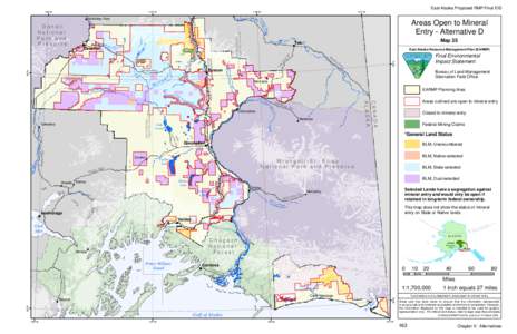 East Alaska Proposed RMP/Final EIS 150°W 147°W  144°W