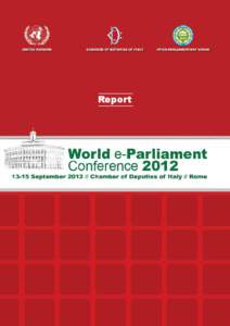 Report  Report World e-Parliament Conference 2012