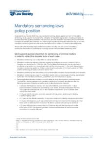 Mandatory sentencing / Government / United States Federal Sentencing Guidelines / Sentence / New South Wales Sentencing Council / Habitual offender / Sentencing / Law / Criminal procedure