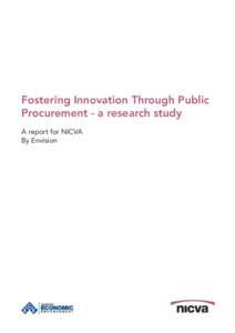 Fostering Innovation Through Public Procurement - a research study A report for NICVA By Envision  Foreword