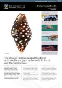 OCE A NS INSTITUTE NE WS | Issue 12 | March[removed]Oceans Institute oceans.uwa.edu.au @uwaoceans