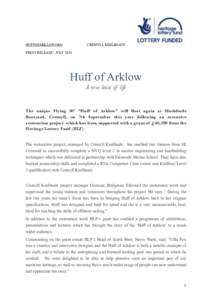 News Release - Huff of Arklow[removed]