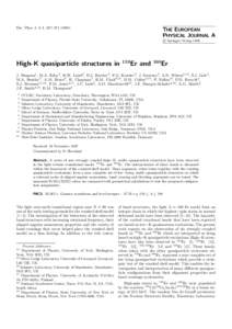 Eur. Phys. J. A 1, 267–THE EUROPEAN PHYSICAL JOURNAL A c Springer-Verlag 1998 °