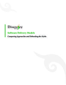 Software Delivery Models Comparing Approaches and Debunking the Myths Contents  Introduction������������������������������������������