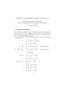 Meromorphic functions / Analytic number theory / Integer sequences / Euler–Mascheroni constant / Riemann zeta function / Factorial / Gamma function / Hurwitz zeta function / Harmonic number / Mathematics / Mathematical analysis / Number theory