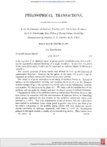 Downloaded from http://rsta.royalsocietypublishing.org/ on May 25, 2015  The Royal Society is collaborating with JSTOR to digitize, preserve, and extend access to Philosophical Transactions of the Royal Society of London