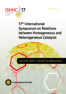 first circular  17th International Symposium on Relations between Homogeneous and Heterogeneous Catalysis