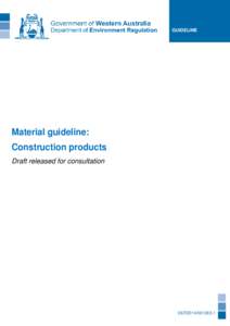 Material Guideline Construction Products (draft)