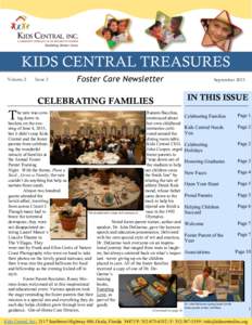 KIDS CENTRAL TREASURES Volume 2 Issue 3  Foster Care Newsletter