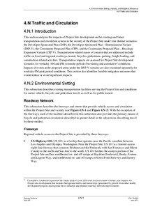 Brisbane Baylands Draft EIR - Chapter 4, Section 4.N, Traffic and Circulation