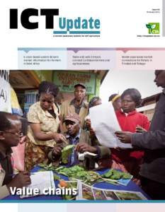 Issue 64 February 2012 A voice-based system delivers market information for farmers in West Africa