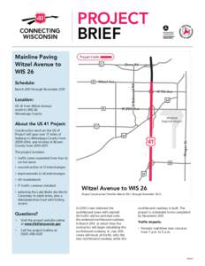 Southbound US 41_Witzel Av to Wis 26