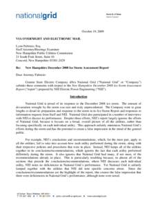 Electrical grid / National Grid plc / December 2008 New England and Upstate New York ice storm / National Grid / Public utility / Grid plan / Electric power / Electric power distribution / Electric power transmission systems