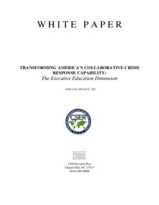 Microsoft Word - CSER White Paper FINAL