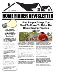 Microsoft Word - 01 Home finder newsletter 1