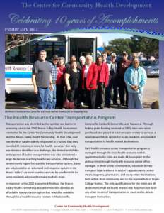 The Center for Community Health Development  VxÄxuÜtà|Çz DC çxtÜá Éy TvvÉÅÑÄ|á{ÅxÇàá February[removed]Burleson County seniors pose for a picture before leaving for a shopping trip.  