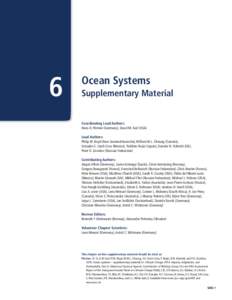 Ocean Systems - On-Line Supplementary Material