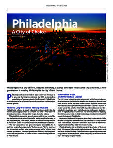 PROMOTION | PHILADELPHIA  Philadelphia A City of Choice Photography by M. Edlow for VISIT PHILADELPHIA®