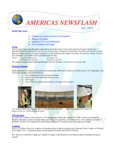 AMERICAS NEWSFLASH July 2008 Inside this issue:   