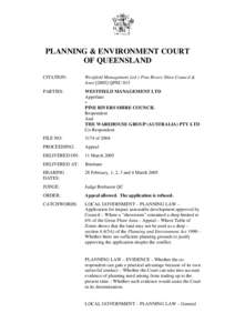 Strathpine /  Queensland / Planning permission / Zoning / Gympie Road /  Brisbane / Shire of Pine Rivers / Town and country planning in the United Kingdom / United Kingdom / Development control in the United Kingdom