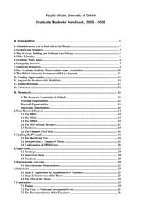 Student Handbook (Graduate Students