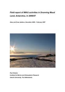 East Antarctica / Queen Maud Land / Automatic weather station / Aboa / Troll / Weather station / Ice core / Ivan Papanin / Antarctica / Physical geography / Geography of Antarctica / Princess Martha Coast