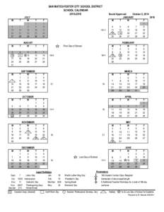 SAN MATEO-FOSTER CITY SCHOOL DISTRICT SCHOOL CALENDARJULY M