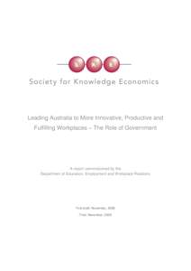 INTERIM REPORT ON WORKPLACE INNOVATION AND PRODUCTIVITY