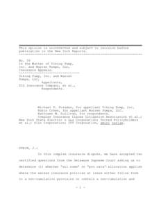 This opinion is uncorrected and subject to revision before publication in the New York Reports. ----------------------------------------------------------------No. 59 In the Matter of Viking Pump, Inc. and Warren Pumps, 