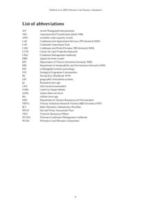 Robinson et al[removed]Wimmera Land Resource Assessment  List of abbreviations API ASC AWC