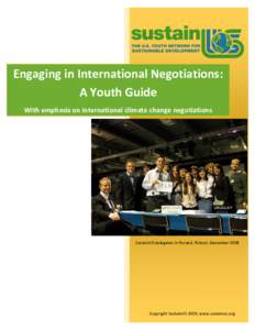      Engaging in International Negotiations:   A Youth Guide 