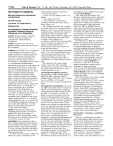 [removed]Federal Register / Vol. 75, No[removed]Friday, December 10, [removed]Proposed Rules DEPARTMENT OF COMMERCE National Oceanic and Atmospheric