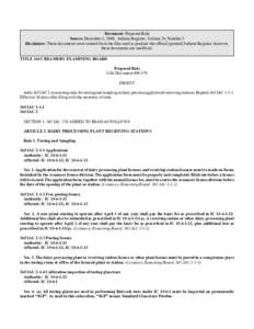 Document: Proposed Rule Source: December 1, 2000, Indiana Register, Volume 24, Number 3 Disclaimer: These documents were created from the files used to produce the official (printed) Indiana Register, however, these docu