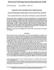 British Journal of Criminology Advance Access published July 16, 2009  doi:bjc/azp045 BRIT. J. CRIMINOL.