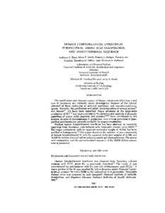 HUMAN LYMPHOBLASTOID INTERFERON: PURIFICATION, AMINO ACID COMPOSITION, AND AMINO-TERMINAL