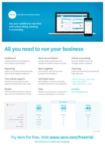 Beautiful accounting software  See your cashflow in real-time with online billing, banking & accounting.