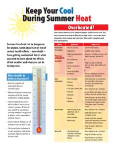 Keep Your Cool During Summer Heat