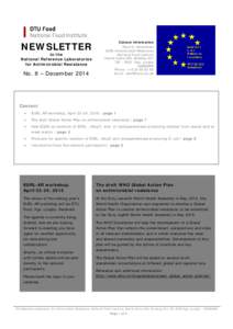 NEWSLETTER  to the National Reference Laboratories for Antimicrobial Resistance