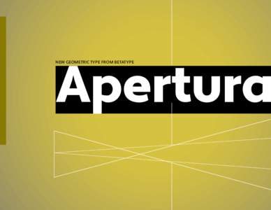 Apertura NEW GEOMETRIC TYPE FROM BETATYPE APERTURA | 2  Regular 11/14