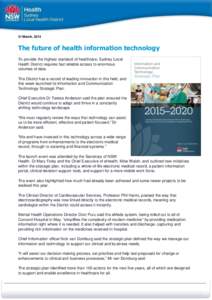 The future of health information technology