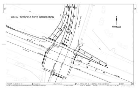 IProject, Central Segment (County O-Dane/Rock County line), map - Intersection Improvements at US 14 and Deerfield Drive, Alternate Route PIM, February 18, 2014