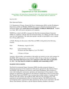 Rainbow trout / Columbia River / Yakama Nation / Environmental impact statement / Klickitat River / Salmon / Fish / Impact assessment / Oncorhynchus