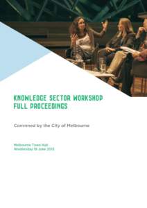 Knowledge Sector Workshop: full proceedings