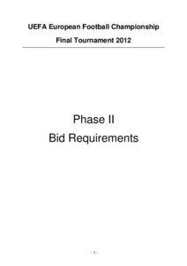 And 2022 FIFA World Cup bids / Association football / UEFA Euro / UEFA Euro 2016 bids