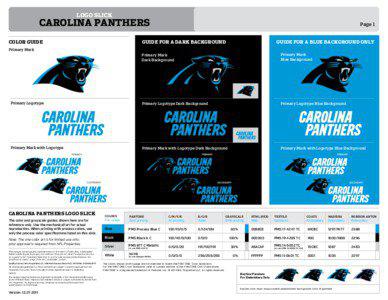 LOGO SLICK  CAROLINA PANTHERS