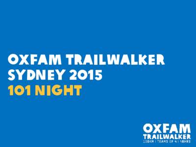 Oxfam Trailwalker Sydney 2011