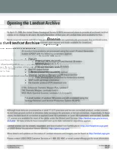 Opening the Landsat Archive