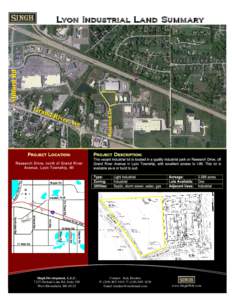 Lyon Industrial Land Summary  Singh Development, L.L.COrchard Lake Rd, Suite 200 West Bloomfield, MI 48325